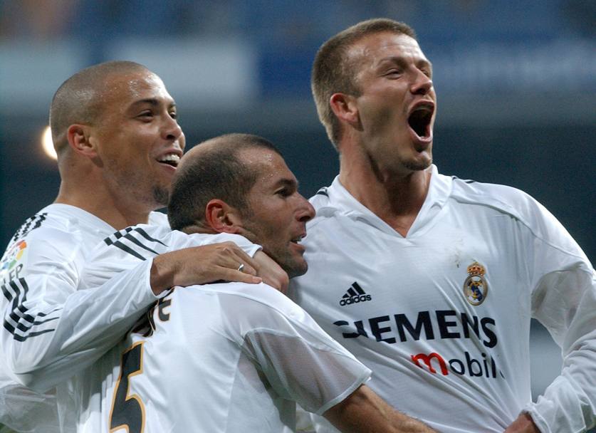 2005: Beckham, Ronaldo e Zinedine Zidane (Ap)